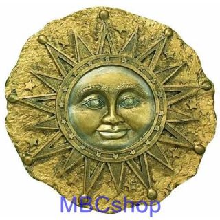 Celestial Sun Face Resin Garden Stepping Stone Decorative Plaques Pre