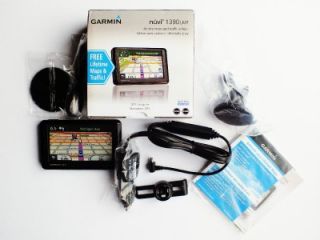 New Garmin Nüvi 1390 LMT Portable GPS Navigation with Free Lifetime