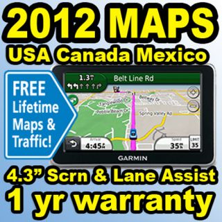 Garmin Nuvi 2360LMT 4 3 GPS Navigator Lifetime Traffic Maps USA Canada