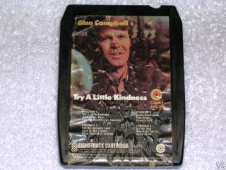Glen Campbell Try A Little Kindness 8 Track Tape