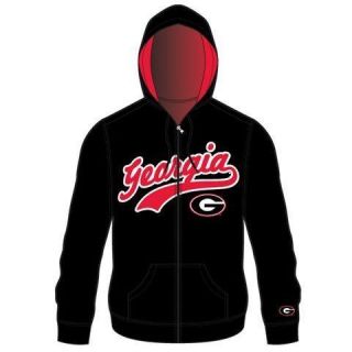 Georgia Bulldogs UGA Mens Zip Up Hooded Jacket Sweatshirt