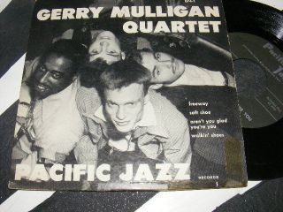 Gerry Mulligan Quartet Pacific Jazz 7 inch EP w Chet Baker Fun Cover