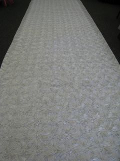 25 ft Rosette Satin Fabric 48 Aisle Runner 22 Colors Spiral Rose