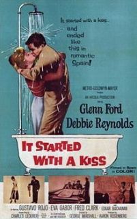  WITH A KISS (MGM/UA Home Video) Glenn Ford / Debbie Reynolds vhs BOTW