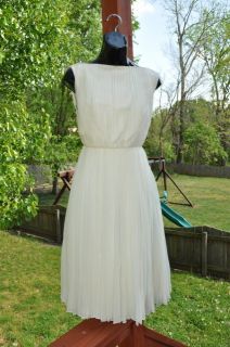 Giambattista Valli Silk Ivroy Pleated Dress 42 $3995