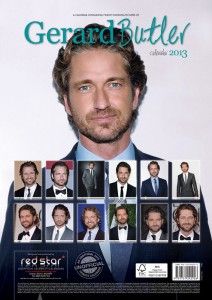 Gerard Butler 2013 Wall Calendar Brand New and Factory SEALED