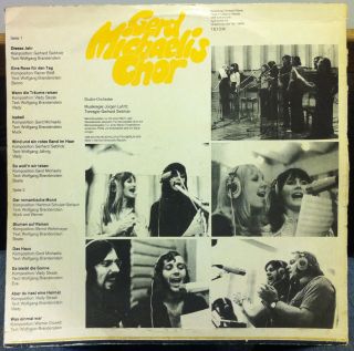 Gerd Michaelis Chor s T Debut LP VG 8 55 387 German 1974 Amiga Record