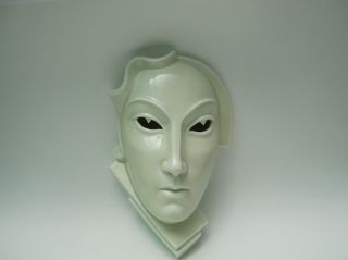  Art Deco Rosenthal Porcelain Wall Mask Gerhard Schliepstein Jugendstil