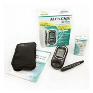 Accu Chek Active Blood Glucose Kit Monitoring System 150STRIPS