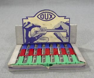 Antique 1935 German Dux 310 Pocket Pencil Plastic Sharpener of 24 Box