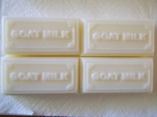 Home Made Goats Milk Soap Glycerin Base 4 oz Bars