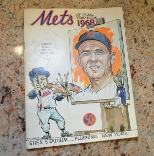 1968 New York Mets Official Yearbook with Gil Hodges