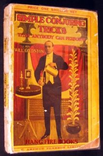 Simple Conjuring Tricks Stage Magic Will Goldston 1915
