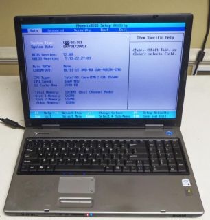 Gateway PA6 M685 E 17 Laptop Notebook 1 66GHz Dual Core DVD RW 1GB