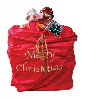  Christmas Velvet Bag Halloween Prop Holiday Decor Gift Giving