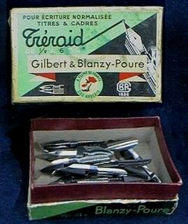 French Pen Nibs 14 Gilbert Blanzy Poure 1 2A 6mm