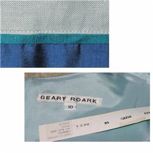 geary roark mod linen sheath dress new w tags