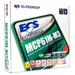 ECS MCP61 M3 NVIDIA GeForce 6150SE Socket AM3 MATX Moth