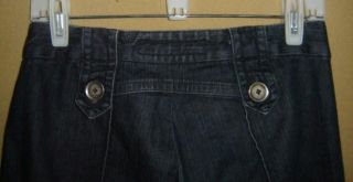 Goldsign Luna Denim Dark Wide Leg Bellbottom Bell Bottom Jeans s 27