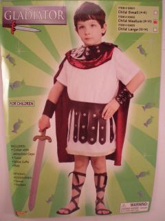 Forum Roman Gladiator Boy Medieval Costume Child M