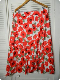 Gordon Smith Womens Long Floral Skirt Sz 16