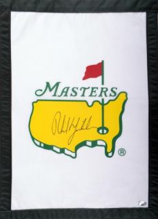 Phil Mickelson Autographed Golf Flag LOA JSA Certified