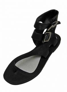 New Gomax Grecian Ankle Strap Sandals Womens Shoes Black Size 7 5