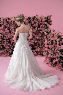  Jasmine Wedding Dresses Bridal Gowns sz 14, #1001 Ivory Taffeta Dress