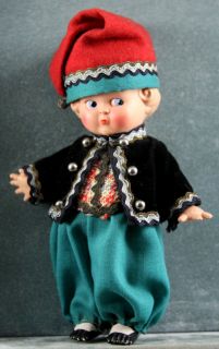  Celluloid International Doll Swiss or German Alpine Costume 5
