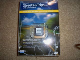 New 2007 Microsoft Streets and Trips with GPS Locator