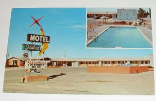 Route 66 Roadside – Santa Rosa New Mexico Shawford Motel Postcard