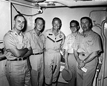  Glenn (center) was led by Commander Seldon C. Smokey Dunn, USN MC