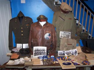Glenn F. Perry A2 Grouping Uniforms Photos medals and more 20th Air