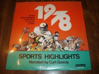 1978 Sports Highlights Curt Gowdy SEALED New LP