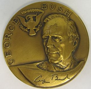 1989 INAUGURAL MEDAL FOR GEORGE H W BUSH PRESIDENT OF THE UNITED