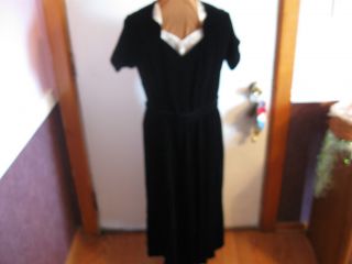 Gloria Swanson for Ever Young Black Velvet Dress