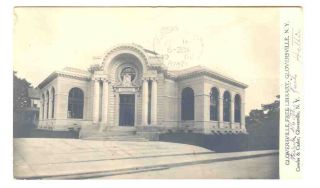 New York Gloversville Library 1906 Real Photo Postcard