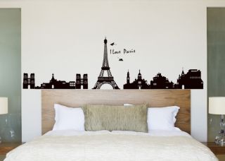 Grand PARIS EIFFEL TOWER wall Stickers Mural Room Decor Art Vinyl