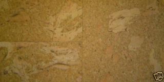  Unfinished Bevelled Edges Glue Down Cork Flooring Curly