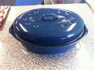 Blue Granite Ware Roasting Pan D