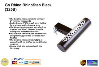Go Rhino Trailer Rear Hitch Step Bumper Rhinostep