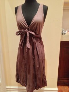 Brown Dress by Velvet (Graham and Spencer), size S, front Bow