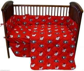  Georgia Bulldogs Crib Set 5 Piece