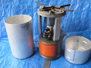 WWII 1945 COLEMAN US MILITARY BURNER MOD 520 CAMP STOVE COMPLETE W