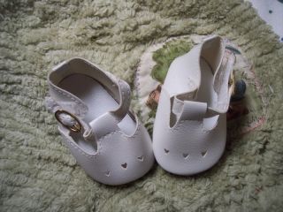 white Preemie Mary Jane Shoes Baby or Reborn♥ ♥