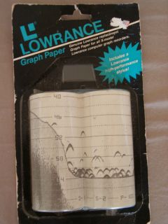 Lowrance Fishfinder Graph Paper w Stylus LPG 606 2 Rolls New in Pkg