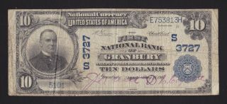  10 The First National Bank of Granbury Texas Note Charter 3727