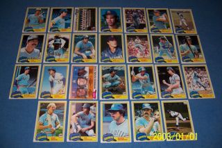 1981 Topps Seattle Mariners Complete Team Set Bruce Bochte Rick