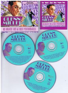 Glenn Miller Hits Performances 3 CD Set Readers Digest Big Band