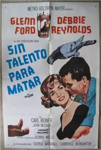 Debbie Reynolds Glenn Ford 1959 ORG Movie Poster 4129